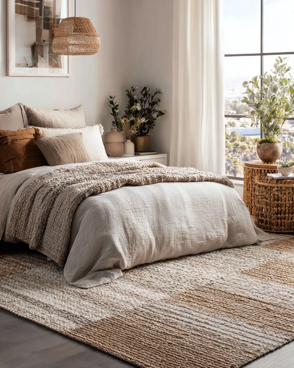 Earthy Modern Farmhouse Bedroom Decor Ideas