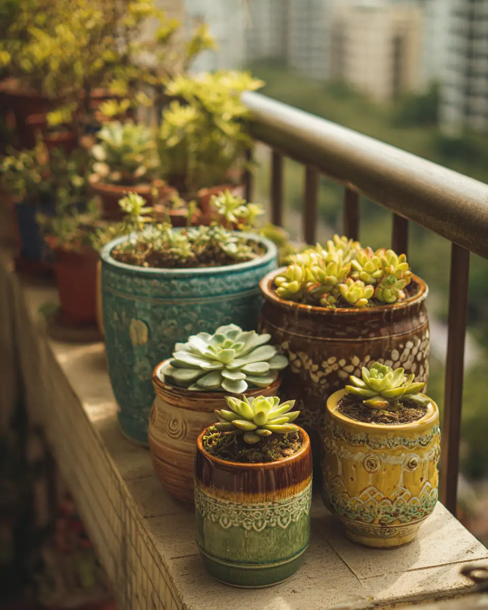 Earthy Retro Balcony Decor Ideas