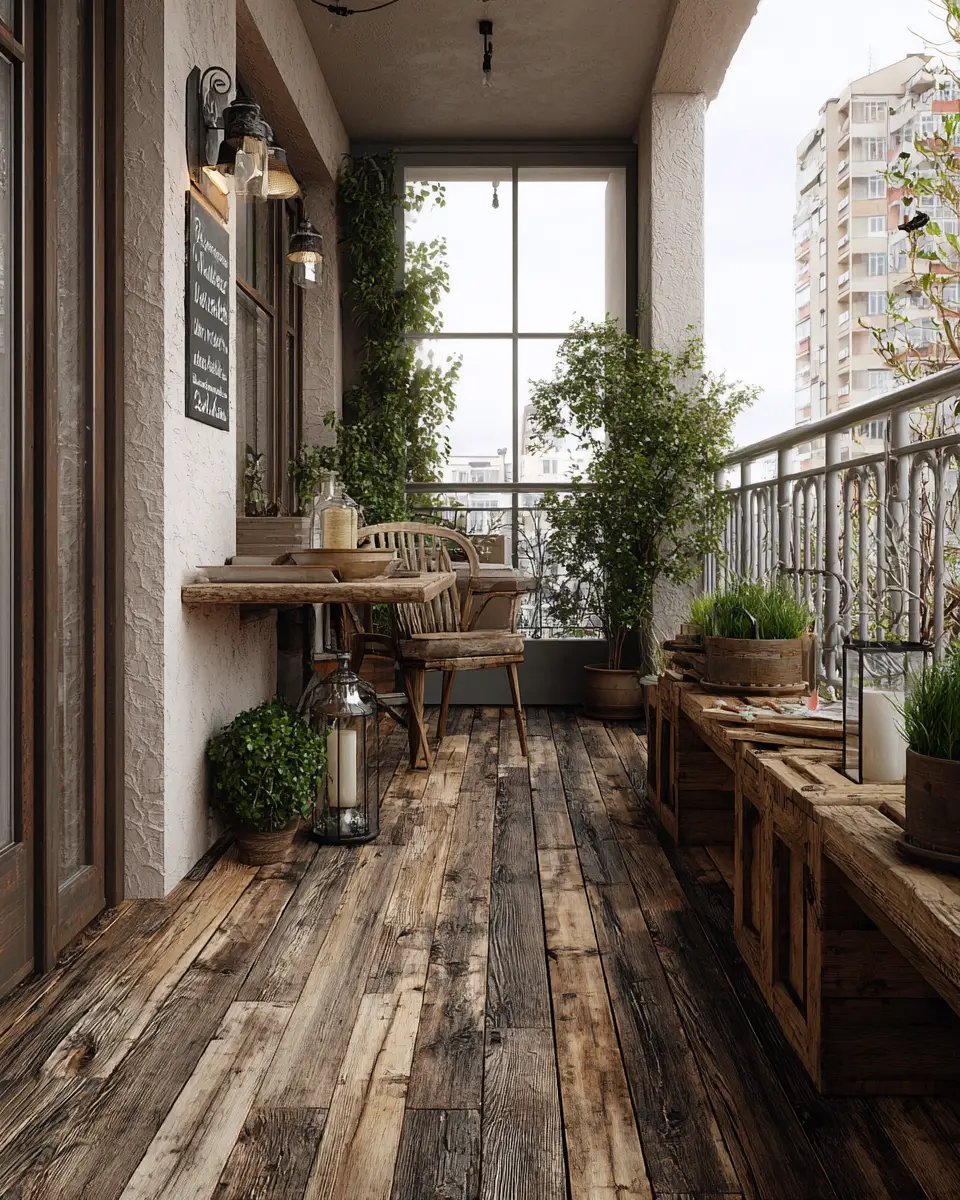 Earthy Retro Balcony Decor Ideas