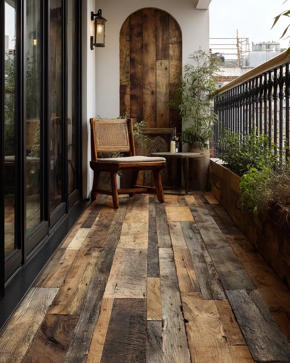 Earthy Retro Balcony Decor Ideas