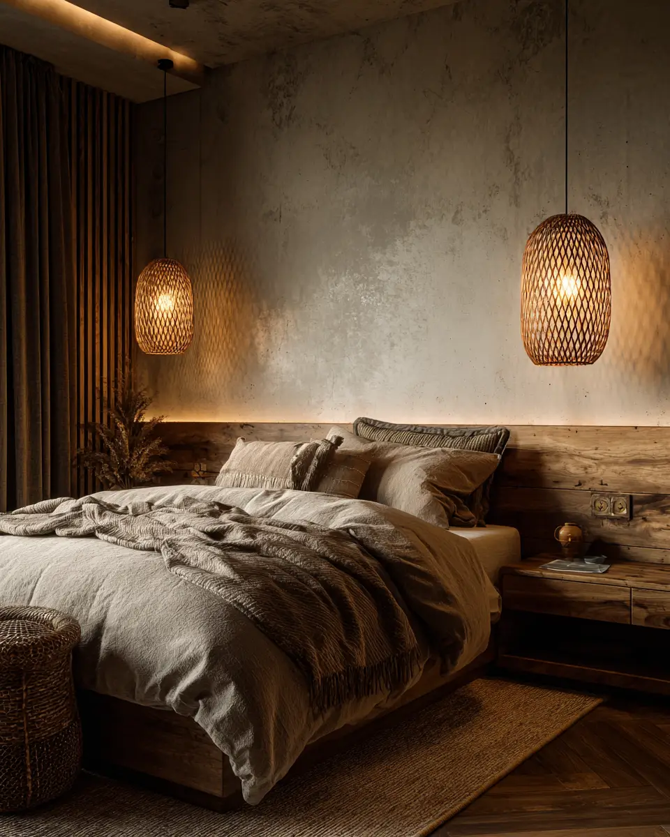 Earthy Rustic Bedroom Decor Ideas