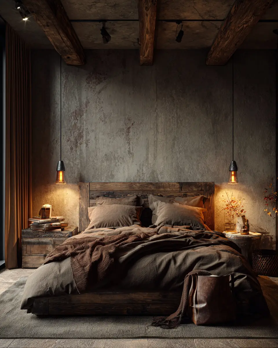Earthy Rustic Bedroom Decor Ideas