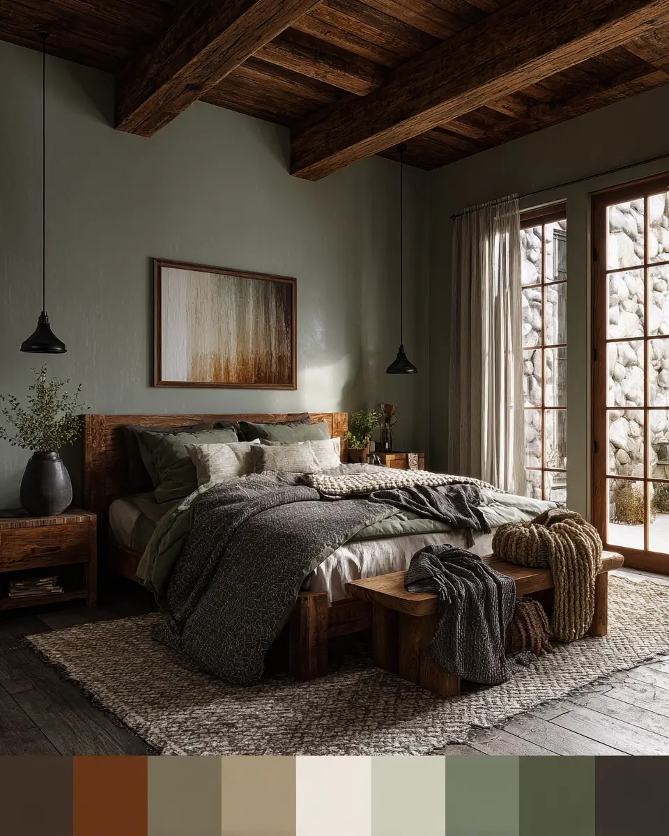 Earthy Rustic Bedroom Decor Ideas