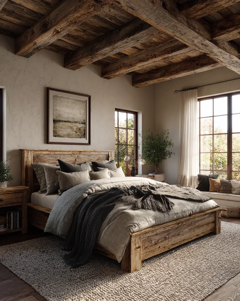 Earthy Rustic Bedroom Decor Ideas