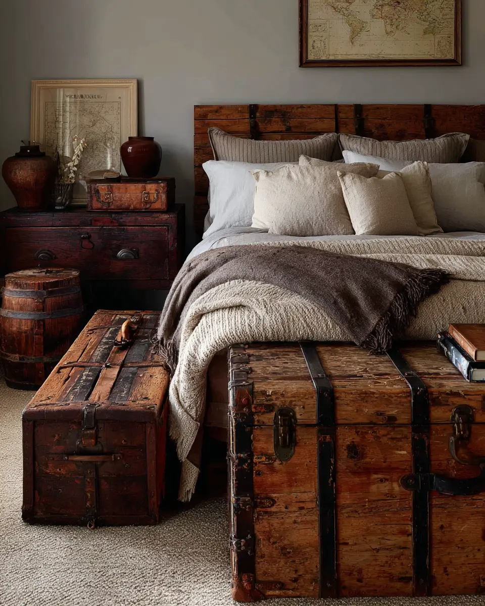 Earthy Rustic Bedroom Decor Ideas