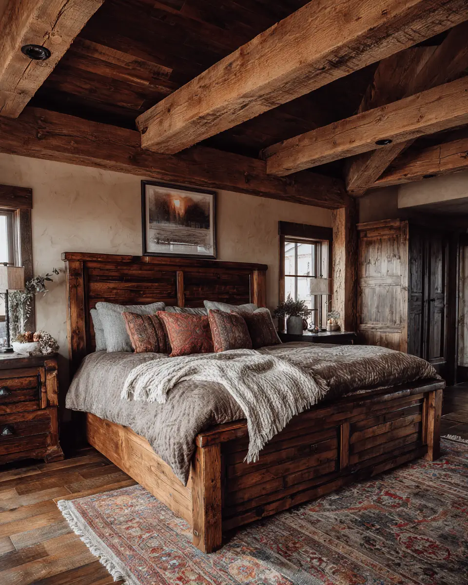 Earthy Rustic Bedroom Decor Ideas