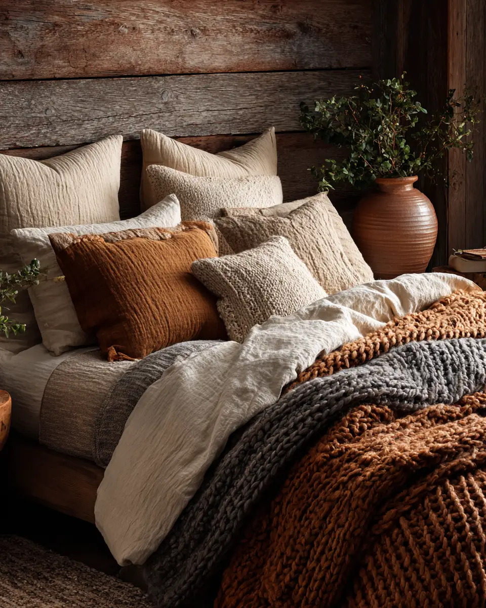 Earthy Rustic Bedroom Decor Ideas