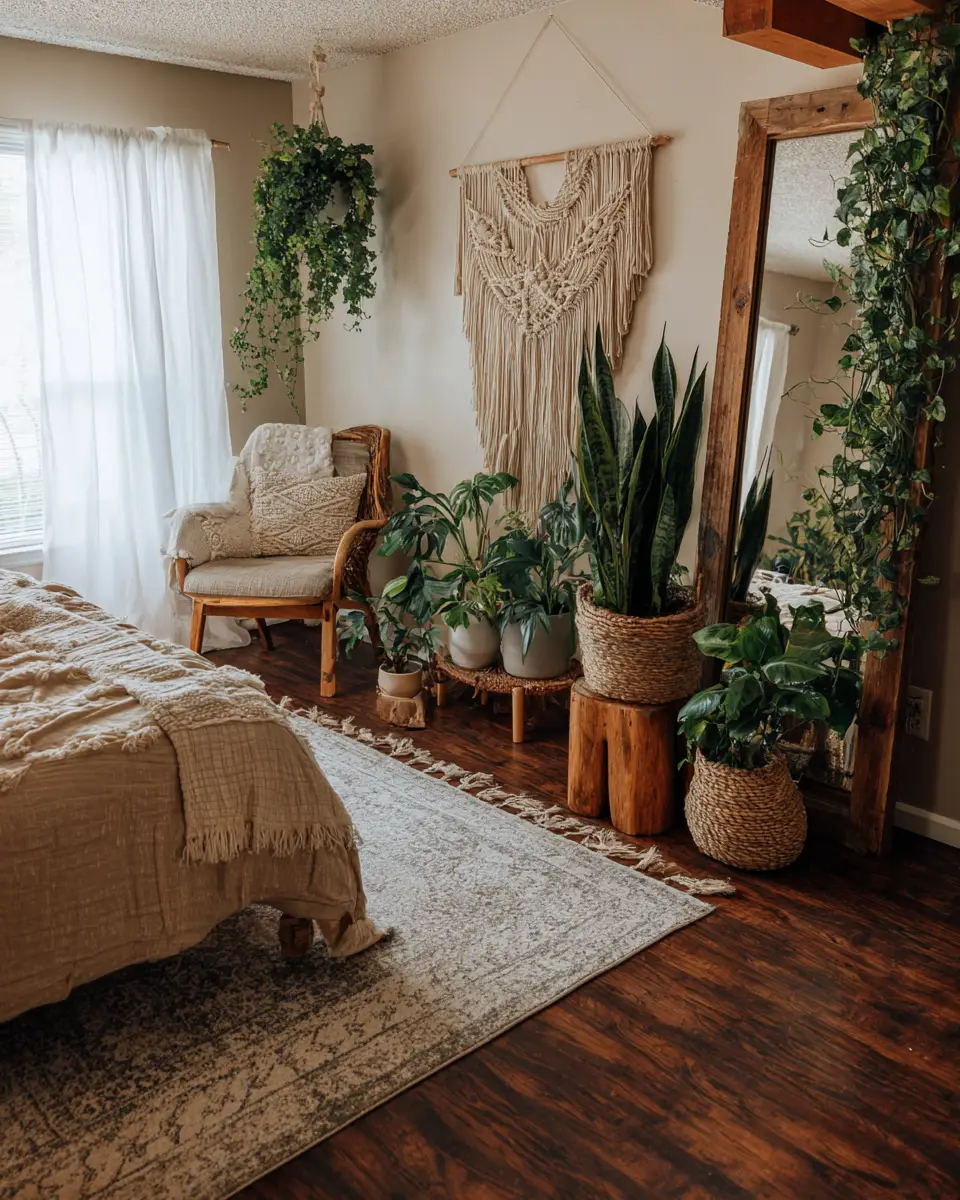 Earthy Rustic Bedroom Decor Ideas