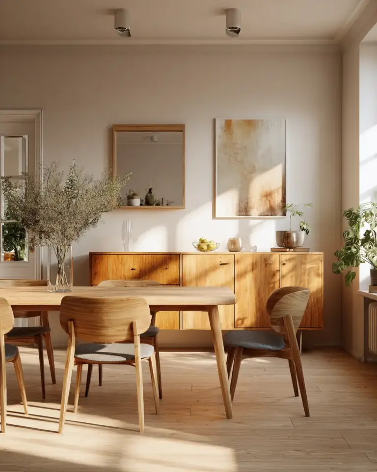 Earthy Scandinavian Dining Room Decor Ideas - Featured