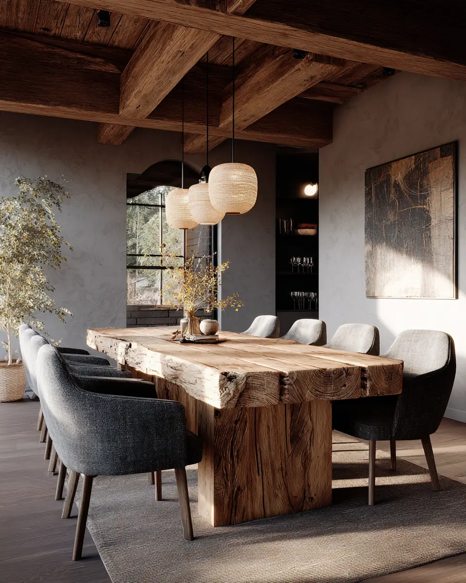 Earthy Scandinavian Dining Room Decor Ideas