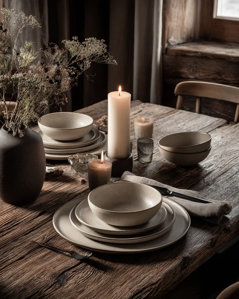 Earthy Scandinavian Dining Room Decor Ideas