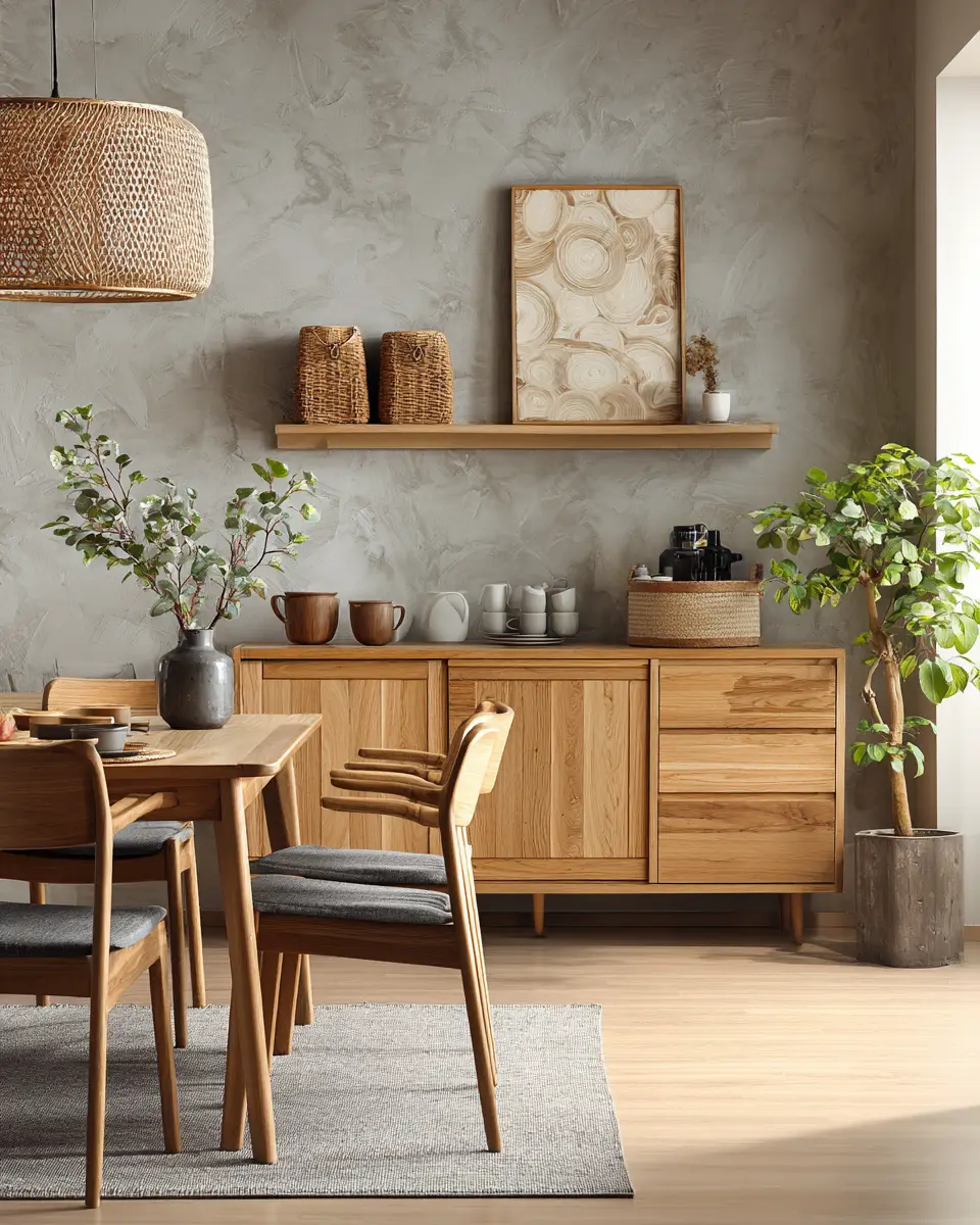 Earthy Scandinavian Dining Room Decor Ideas