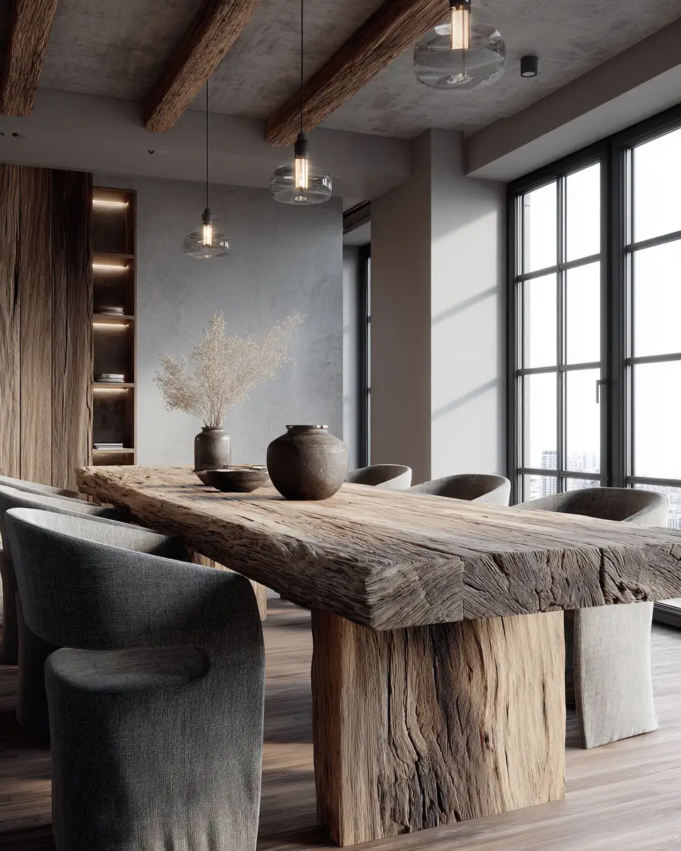 Earthy Scandinavian Dining Room Decor Ideas