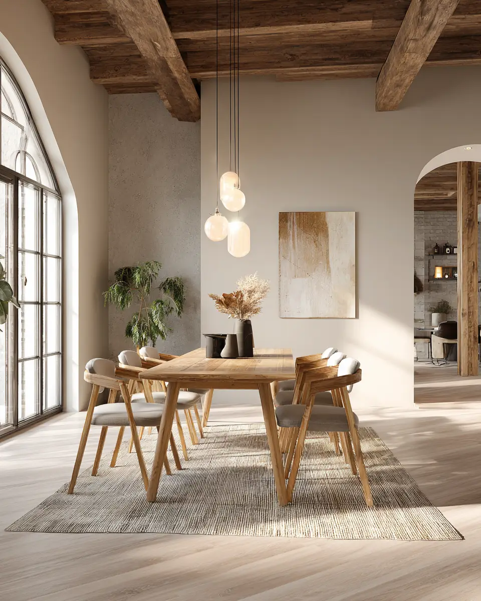 Earthy Scandinavian Dining Room Decor Ideas