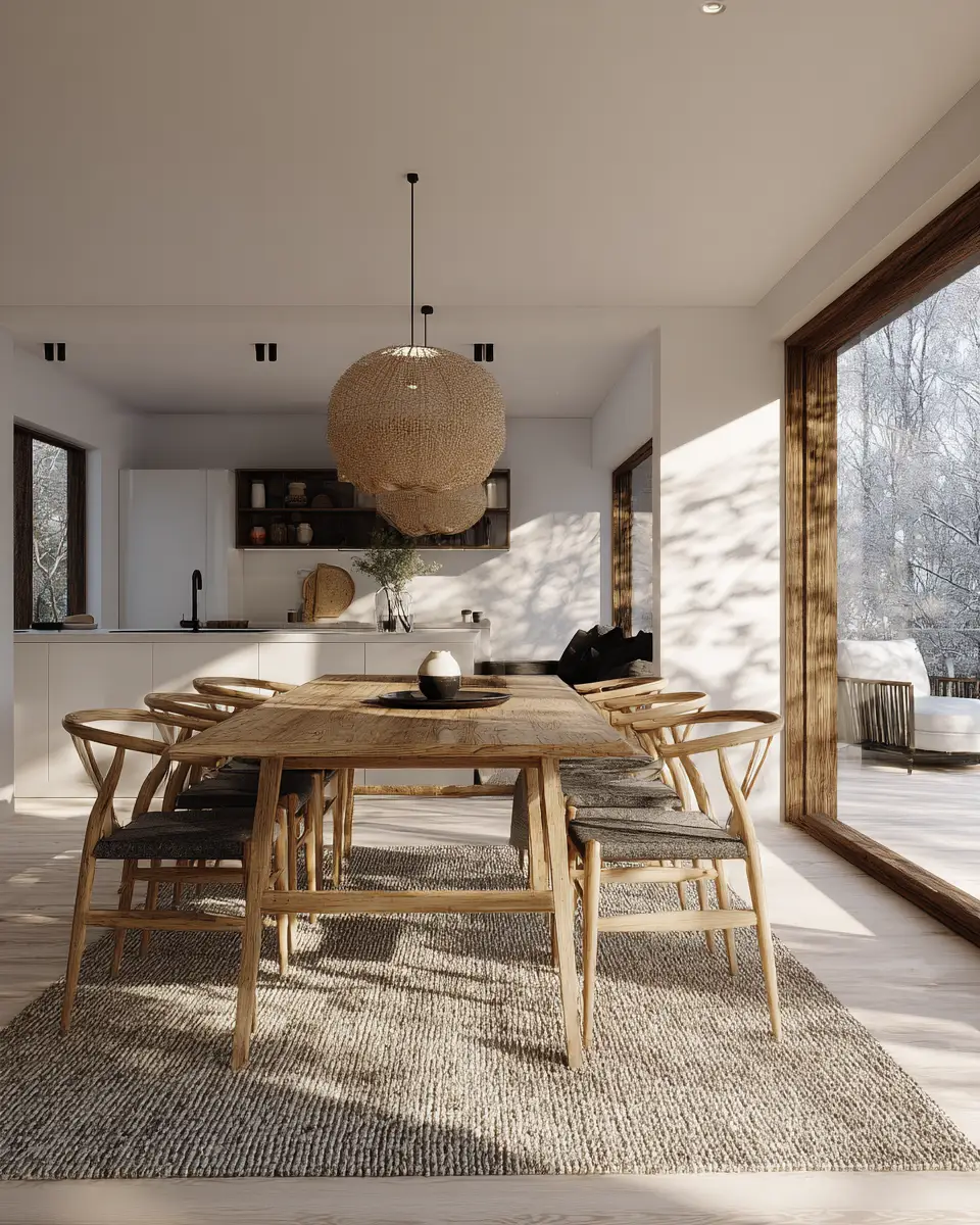 Earthy Scandinavian Dining Room Decor Ideas