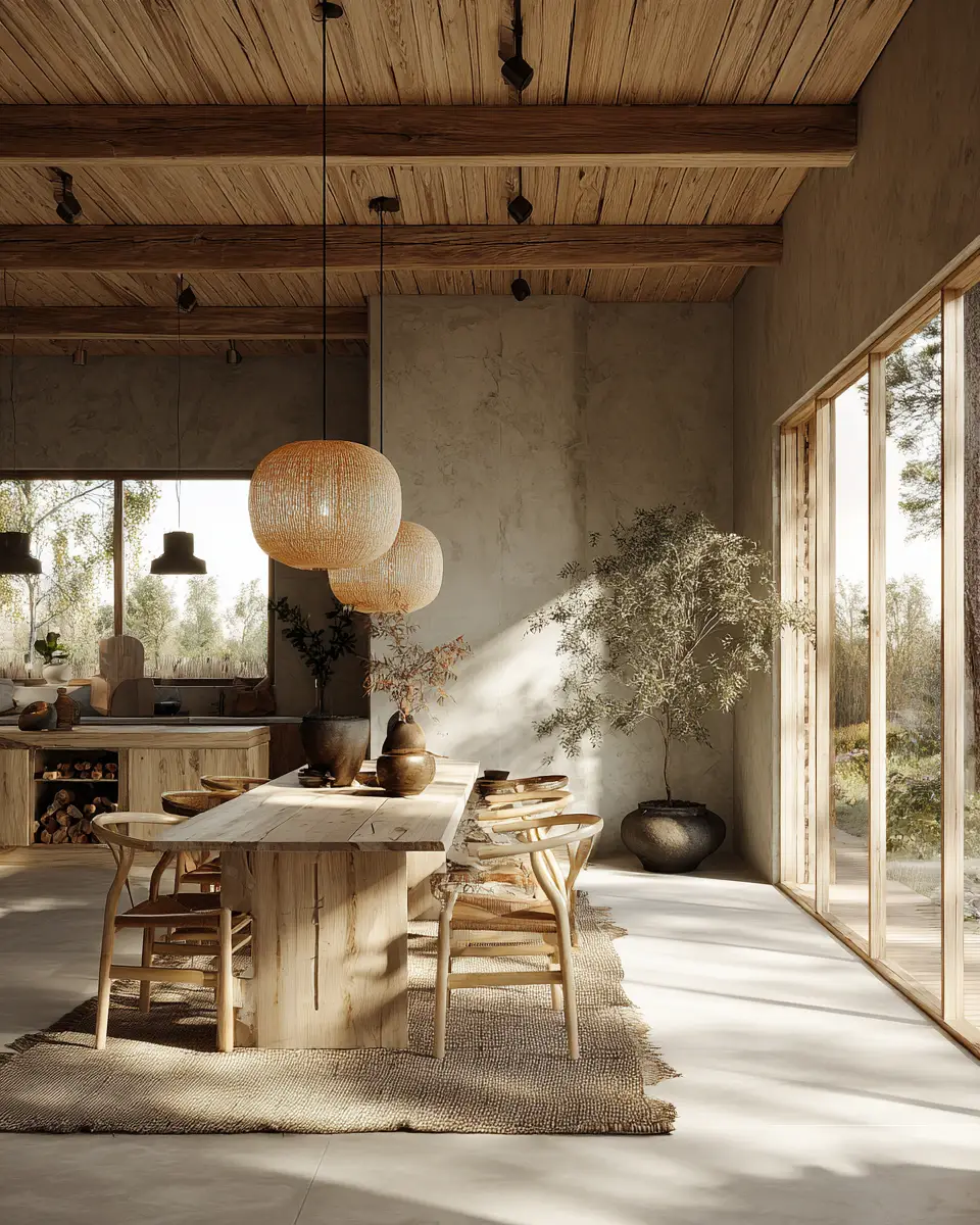 Earthy Scandinavian Dining Room Decor Ideas