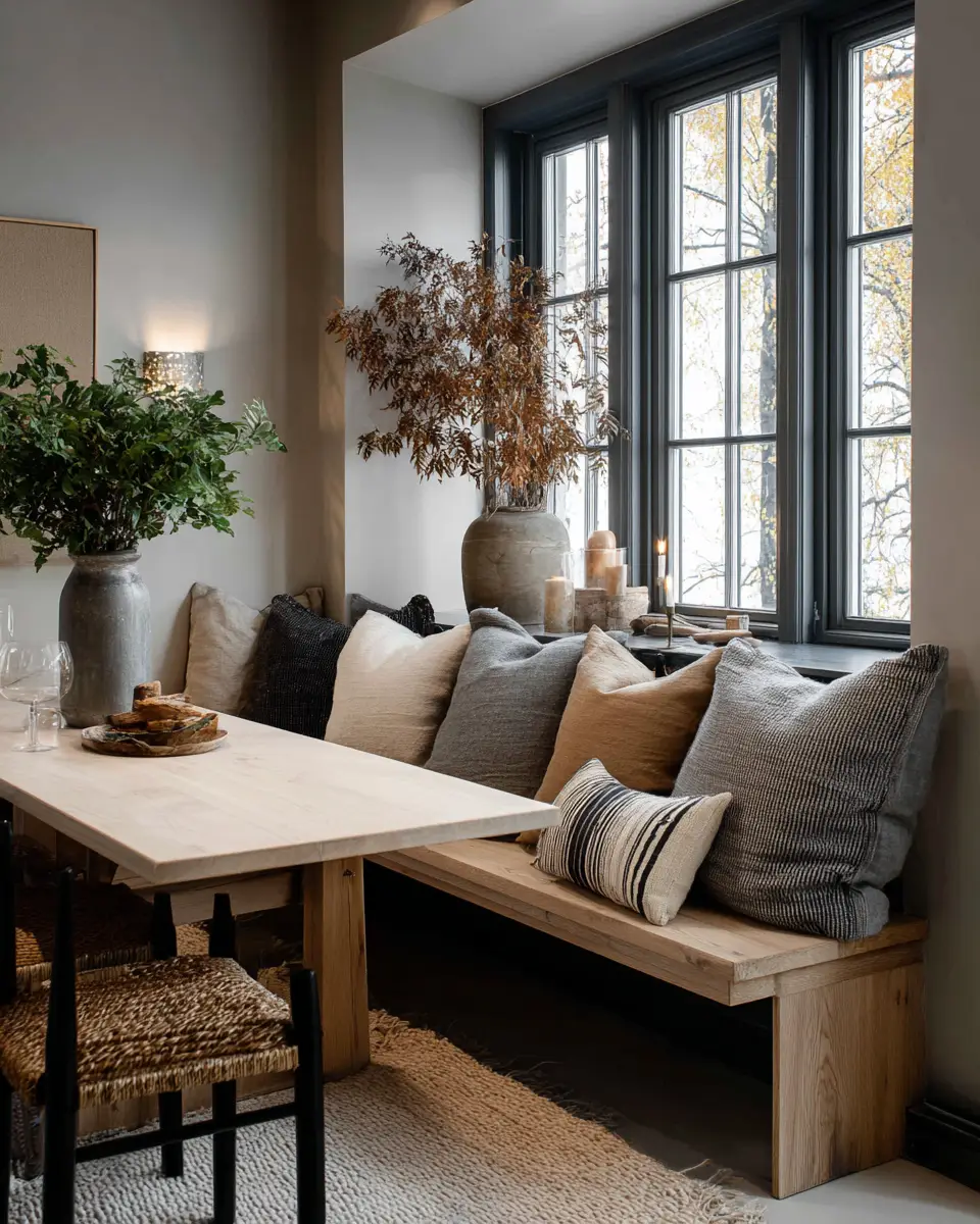 Earthy Scandinavian Dining Room Decor Ideas