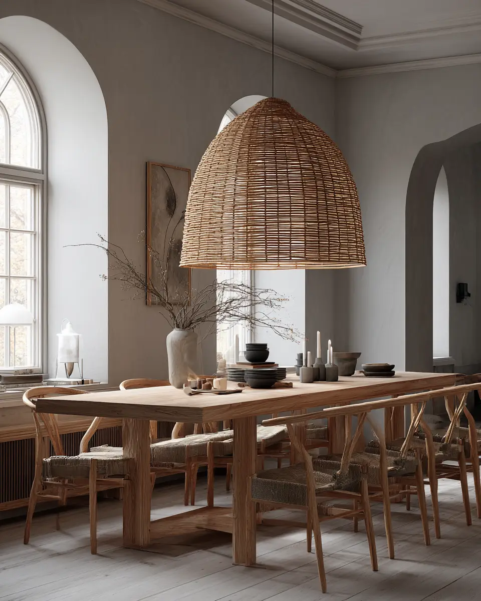 Earthy Scandinavian Dining Room Decor Ideas