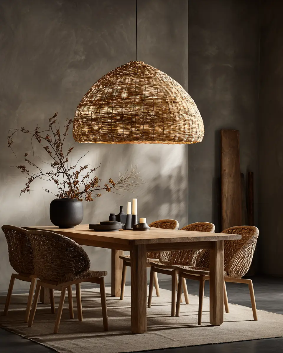 Earthy Scandinavian Dining Room Decor Ideas