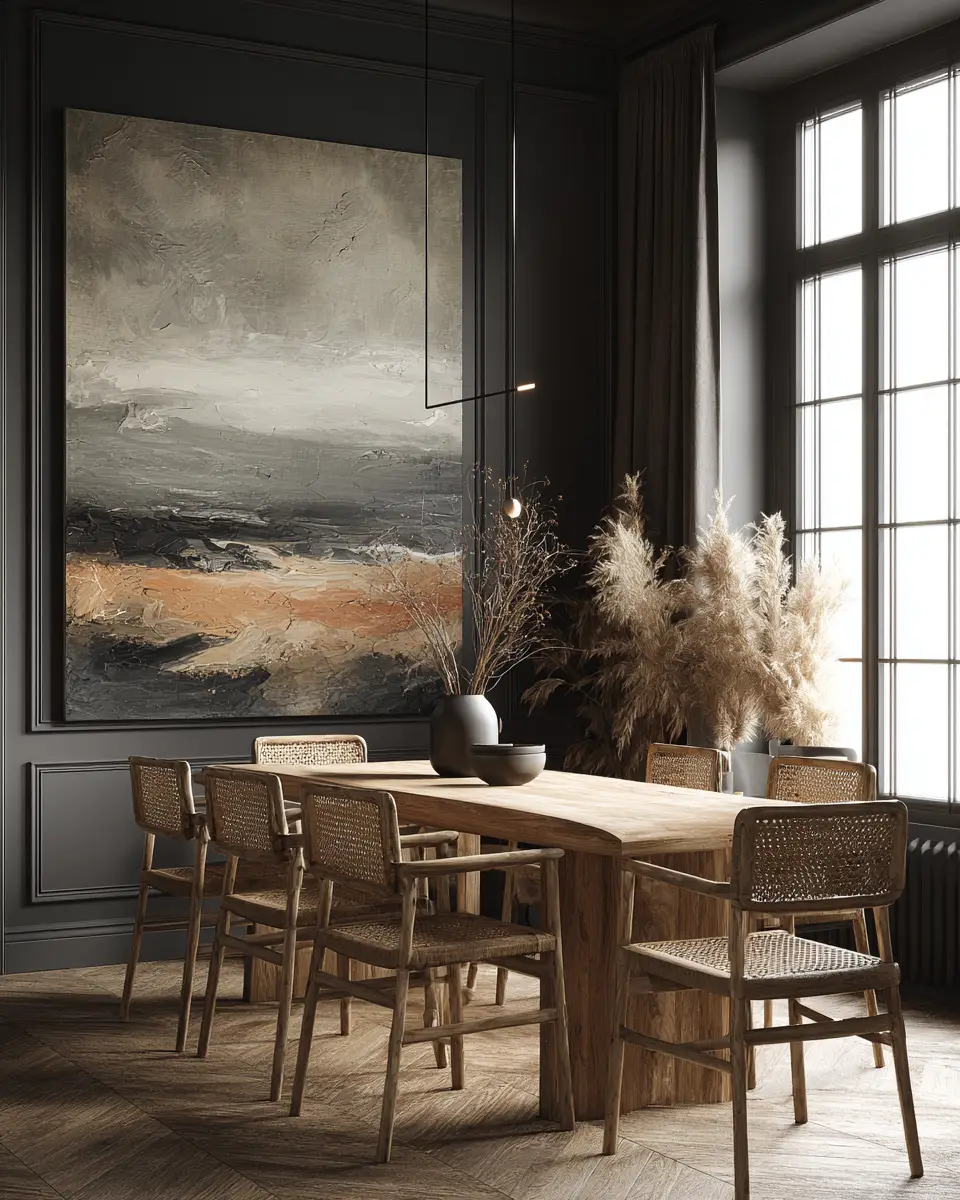 Earthy Scandinavian Dining Room Decor Ideas