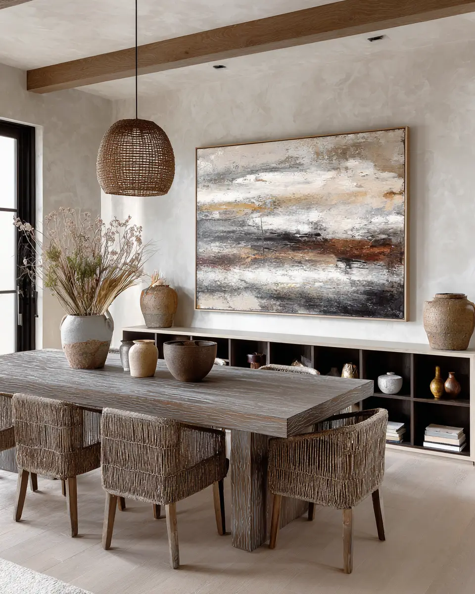 Earthy Scandinavian Dining Room Decor Ideas