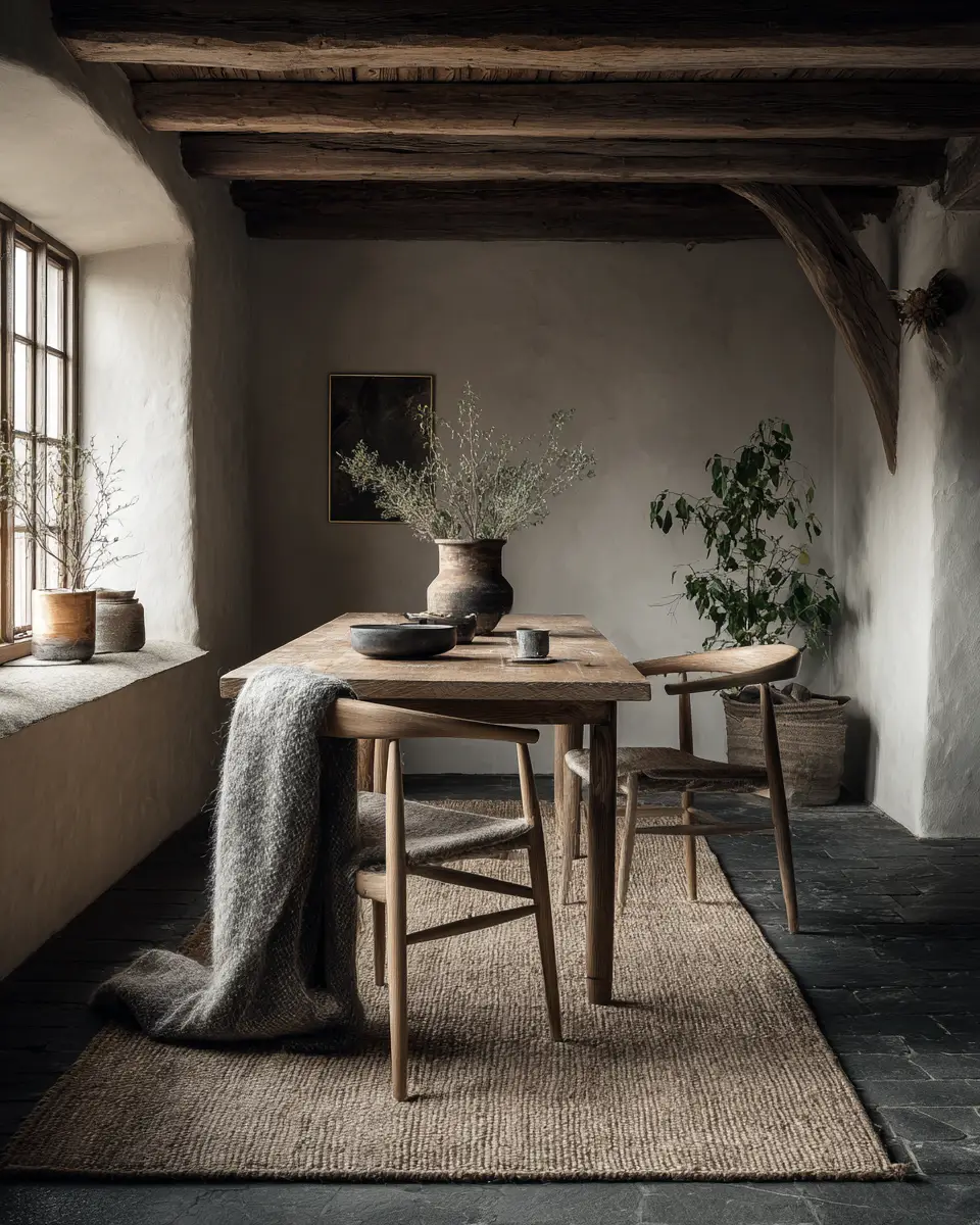 Earthy Scandinavian Dining Room Decor Ideas