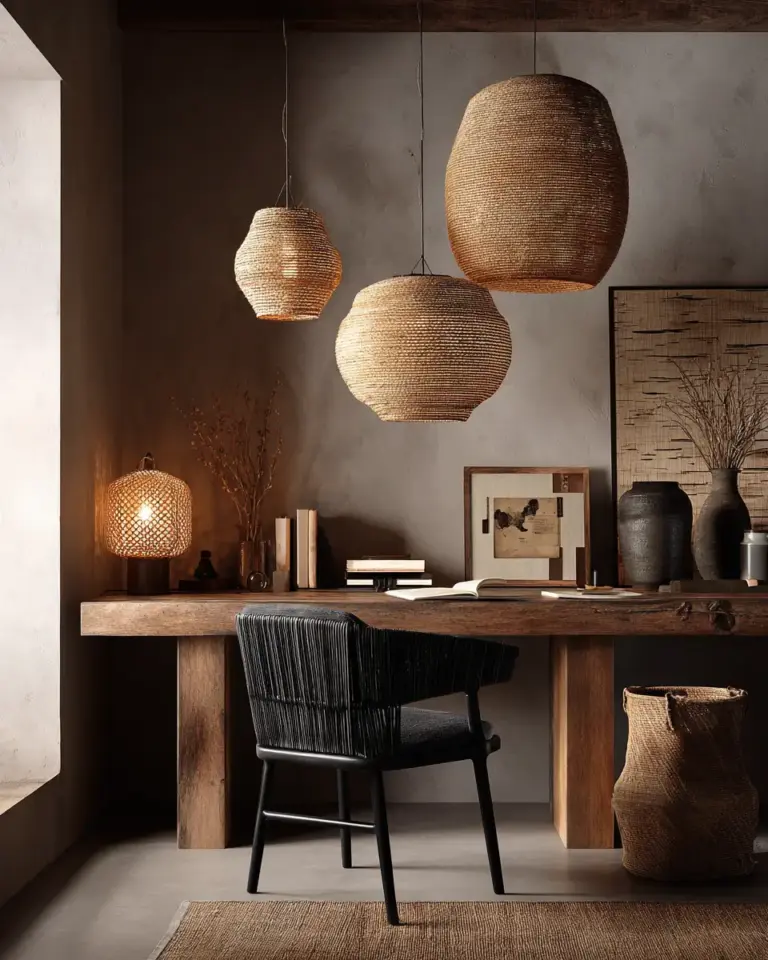 Earthy Southwestern Home Office Decor Ideas - Featured