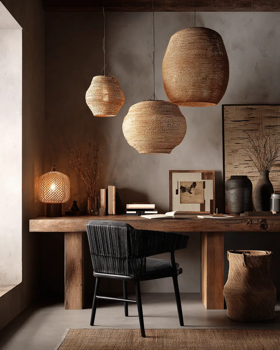 Earthy Southwestern Home Office Decor Ideas - Featured