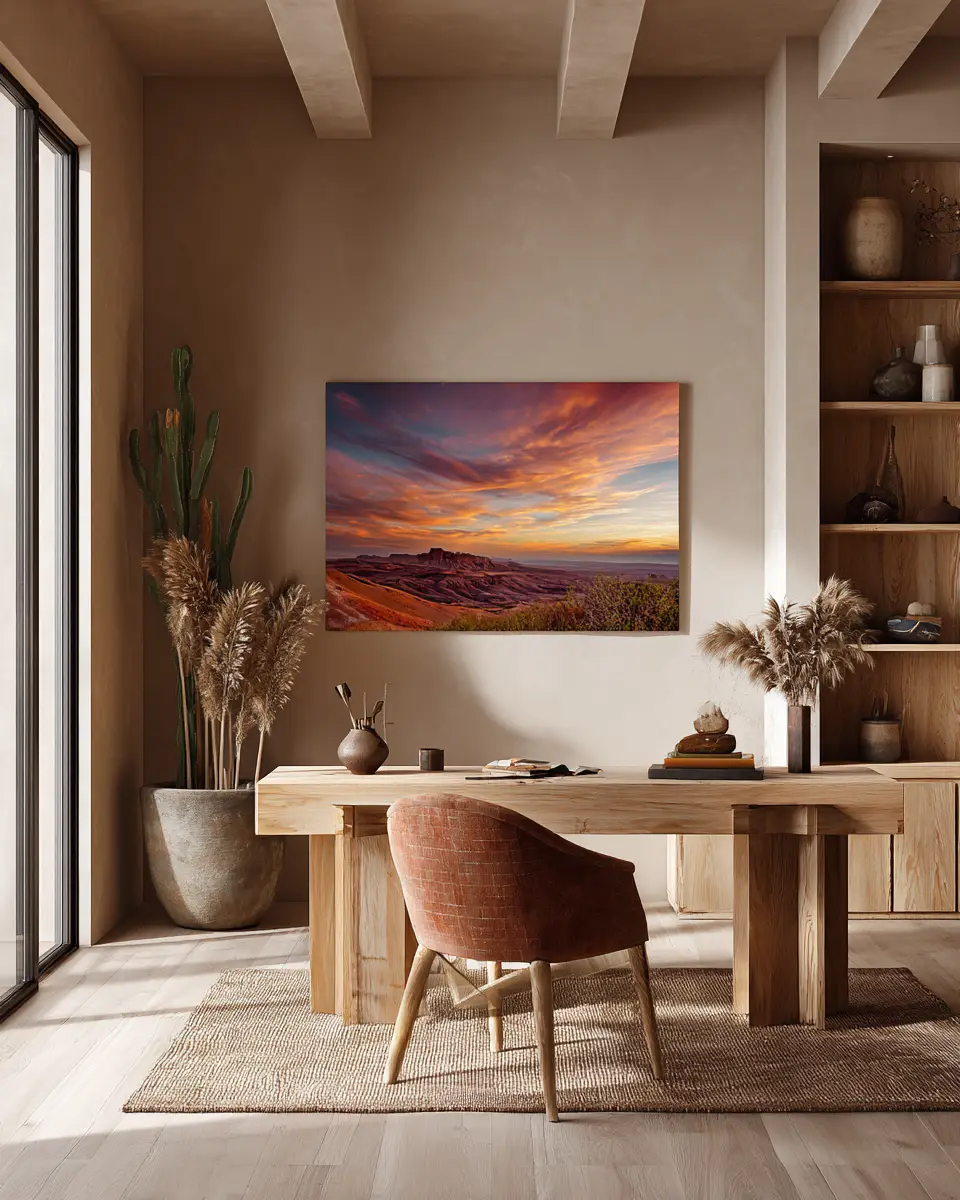 Earthy Southwestern Home Office Decor Ideas