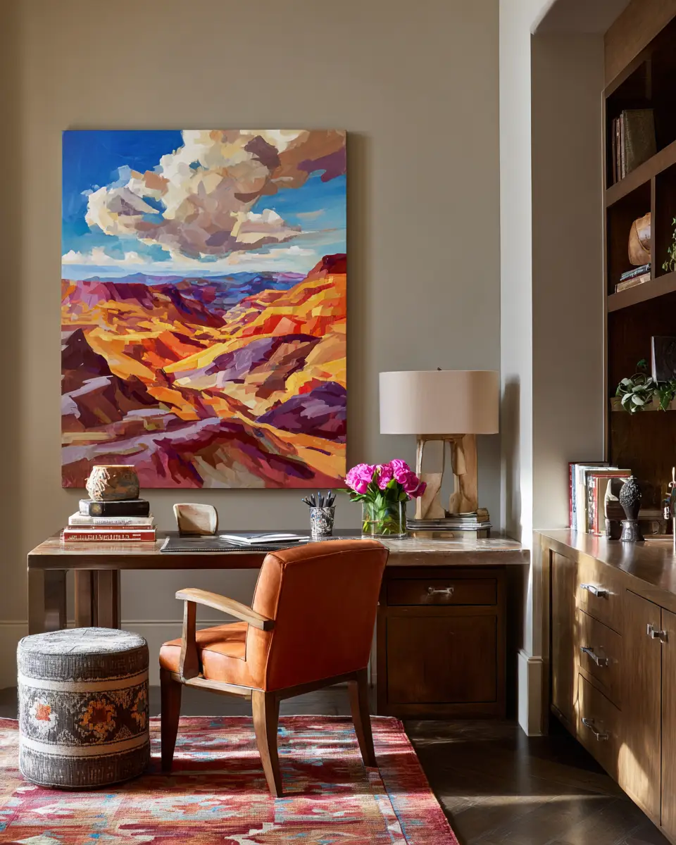 Earthy Southwestern Home Office Decor Ideas