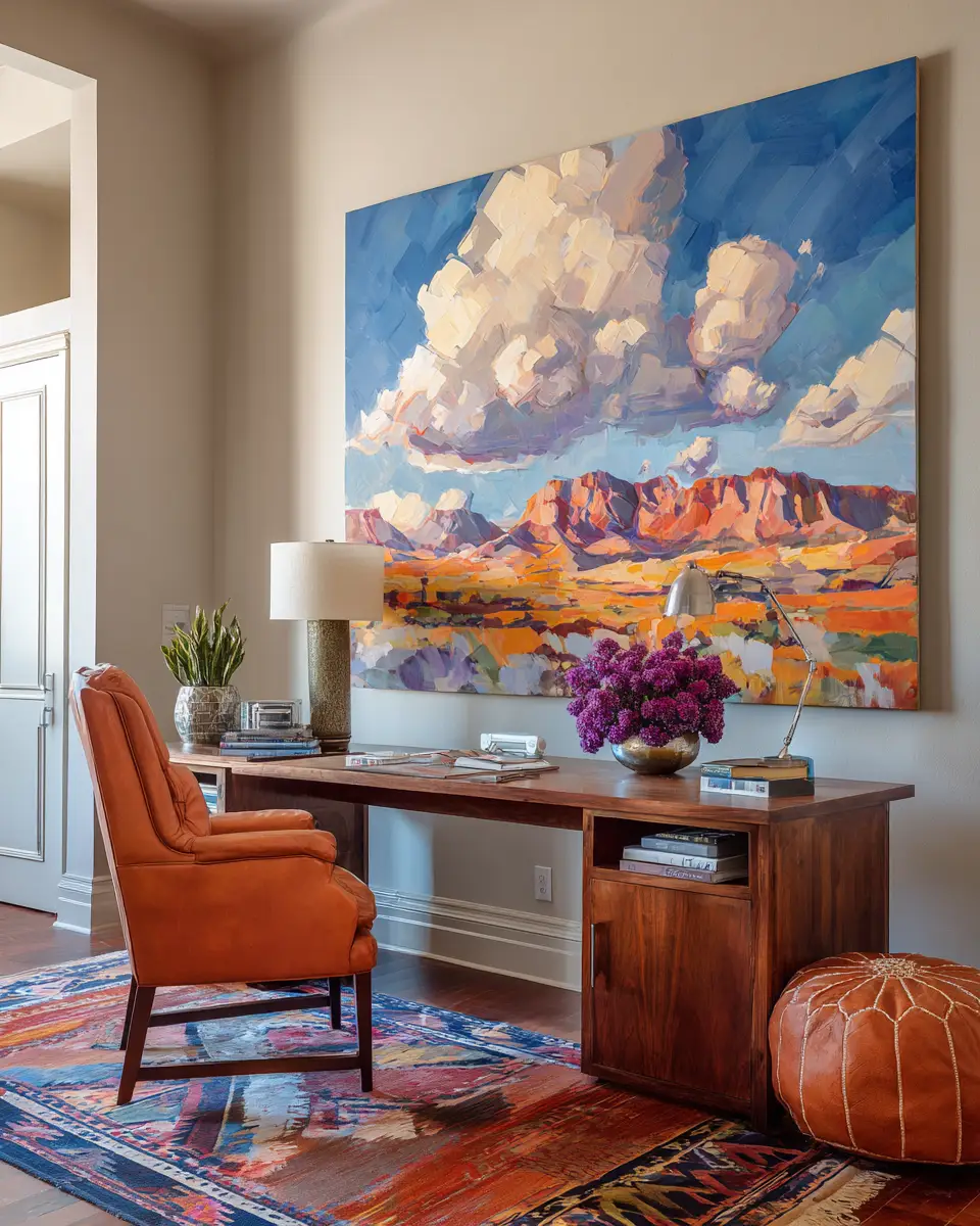 Earthy Southwestern Home Office Decor Ideas