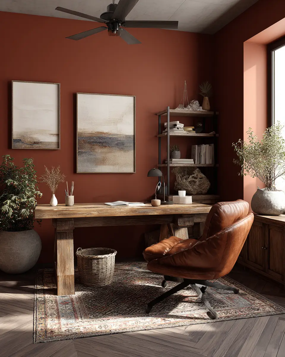 Earthy Southwestern Home Office Decor Ideas