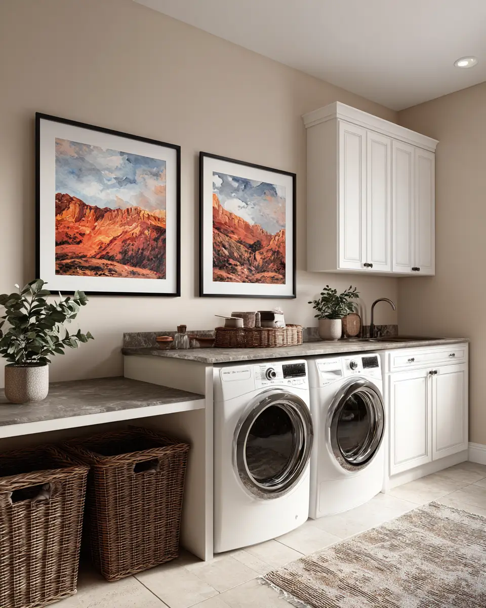 Earthy Southwestern Laundry Room Decor Ideas