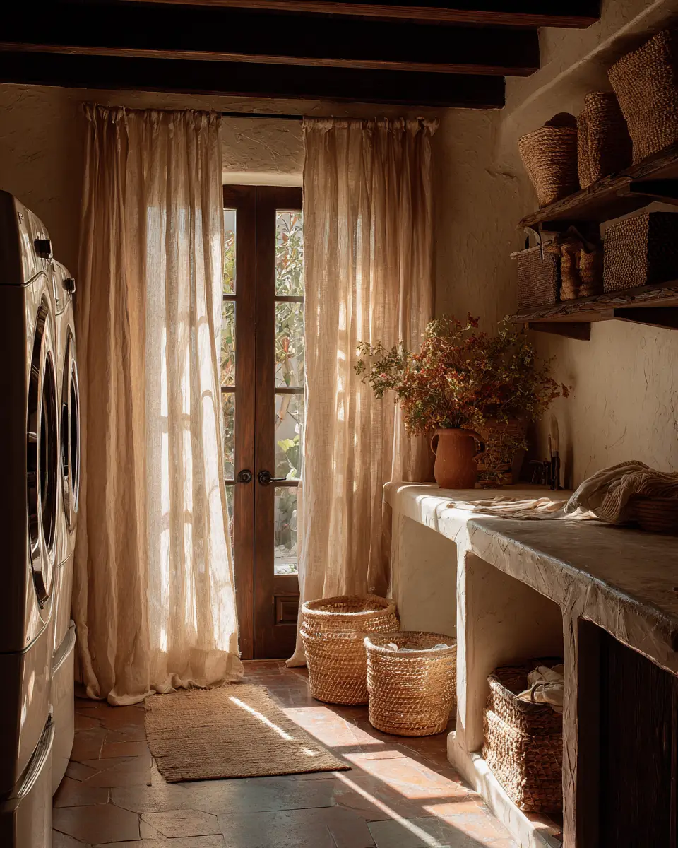Earthy Southwestern Laundry Room Decor Ideas