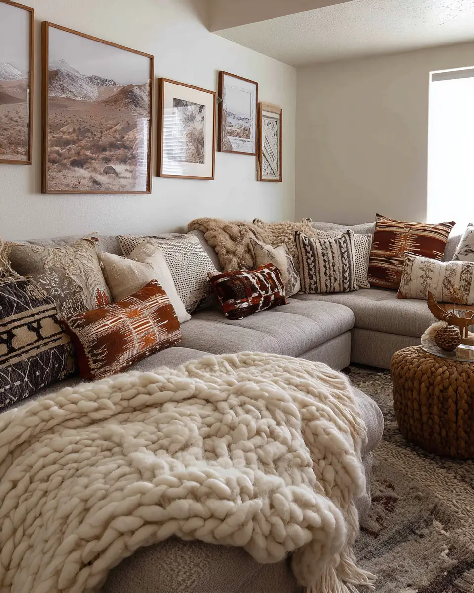 Earthy Southwestern Living Room Decor Ideas