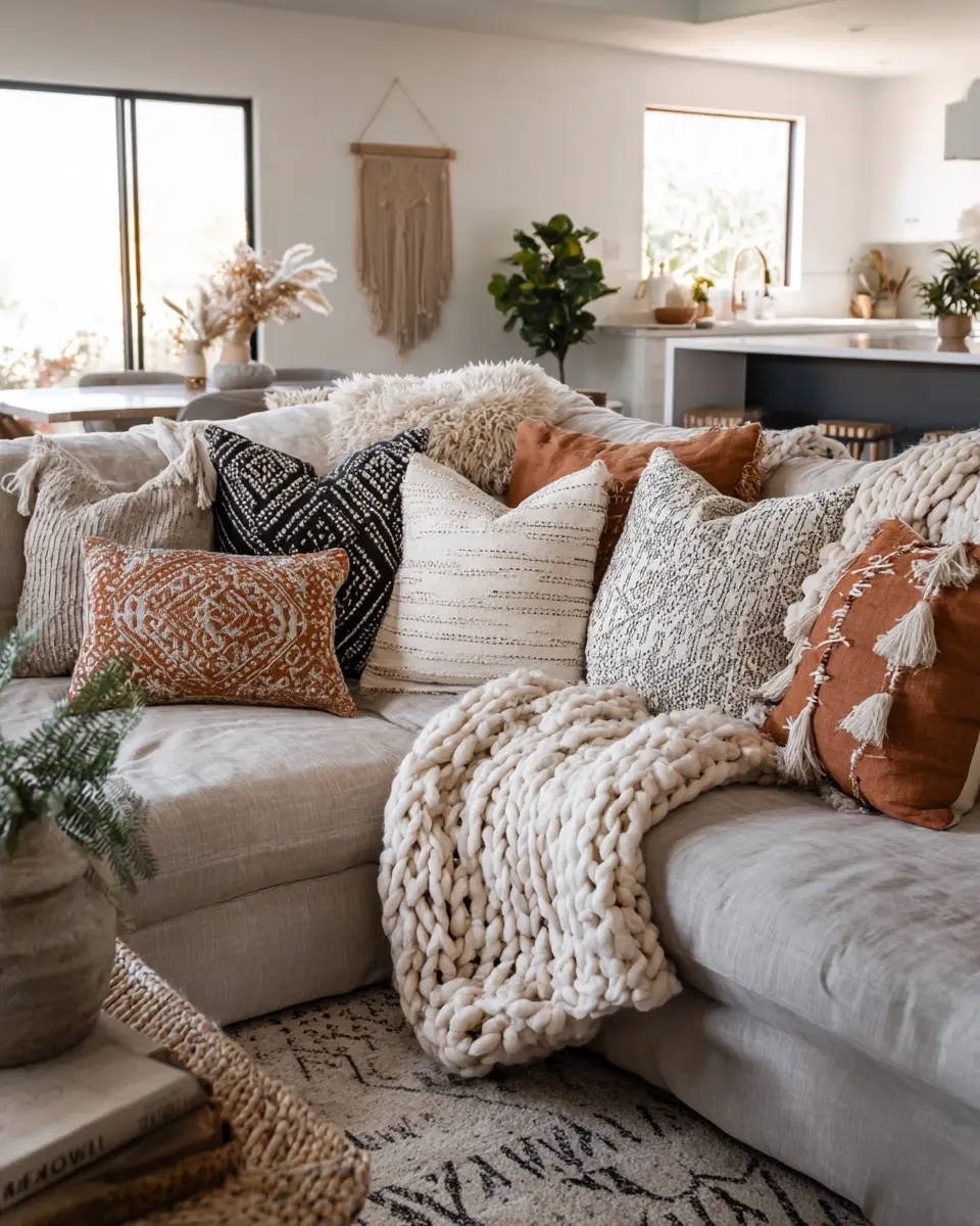 Earthy Southwestern Living Room Decor Ideas