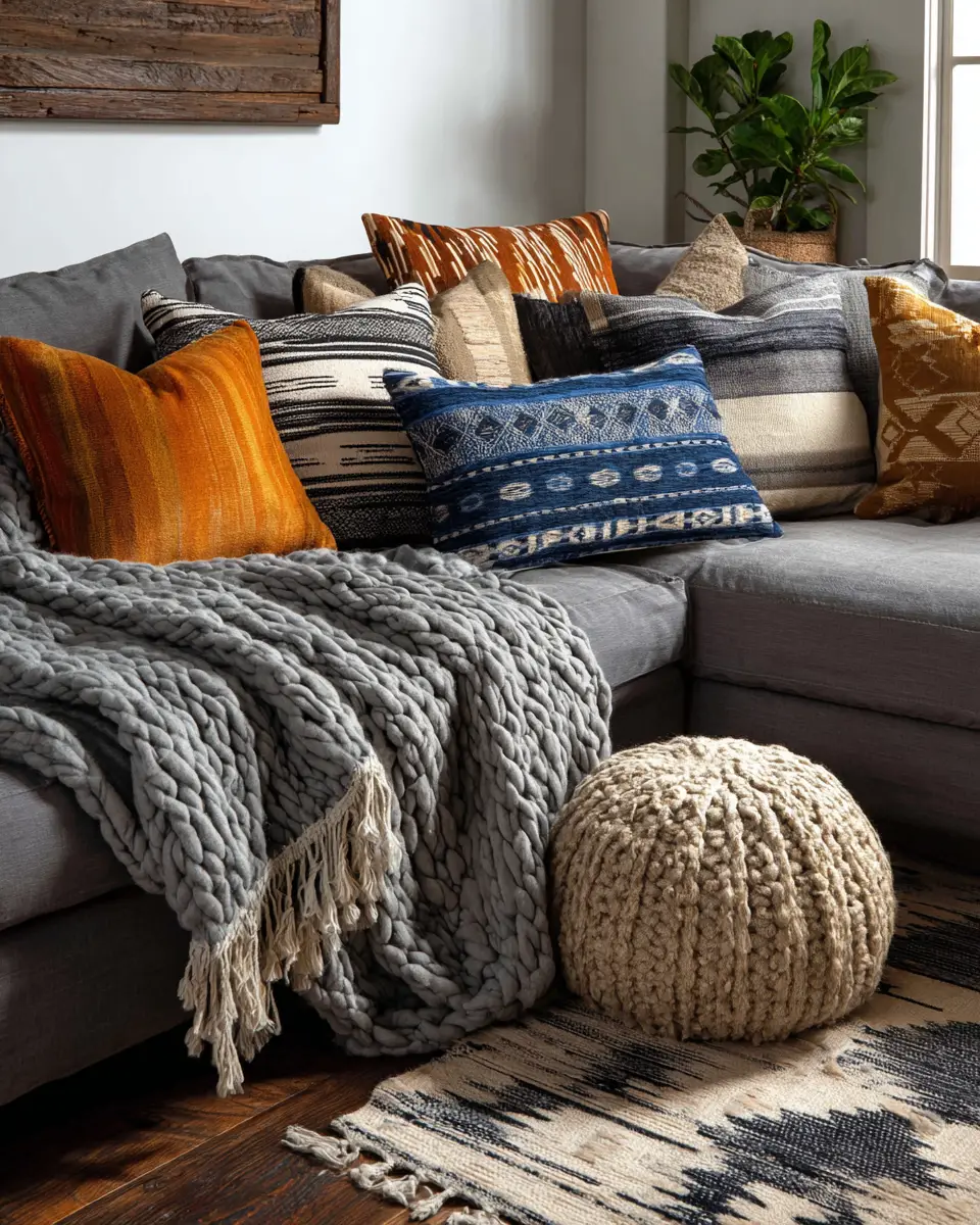 Earthy Southwestern Living Room Decor Ideas