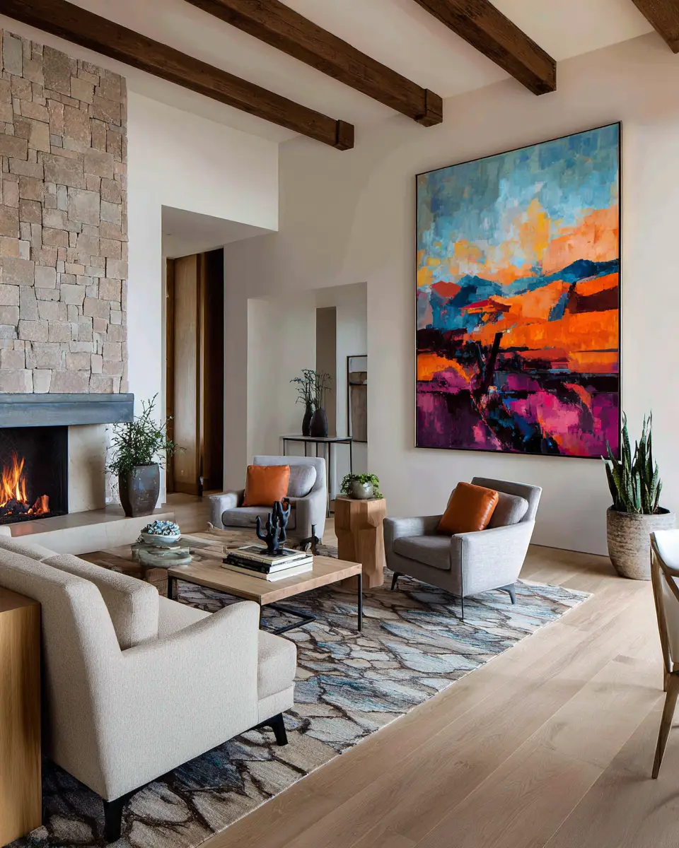 Earthy Southwestern Living Room Decor Ideas