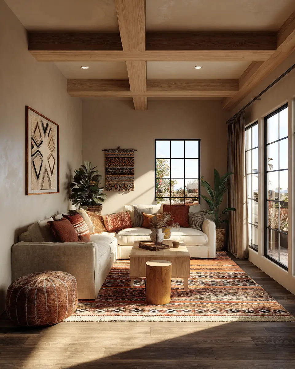 Earthy Southwestern Living Room Decor Ideas