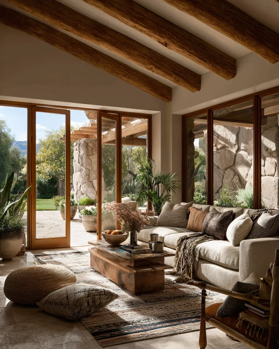Earthy Southwestern Living Room Decor Ideas