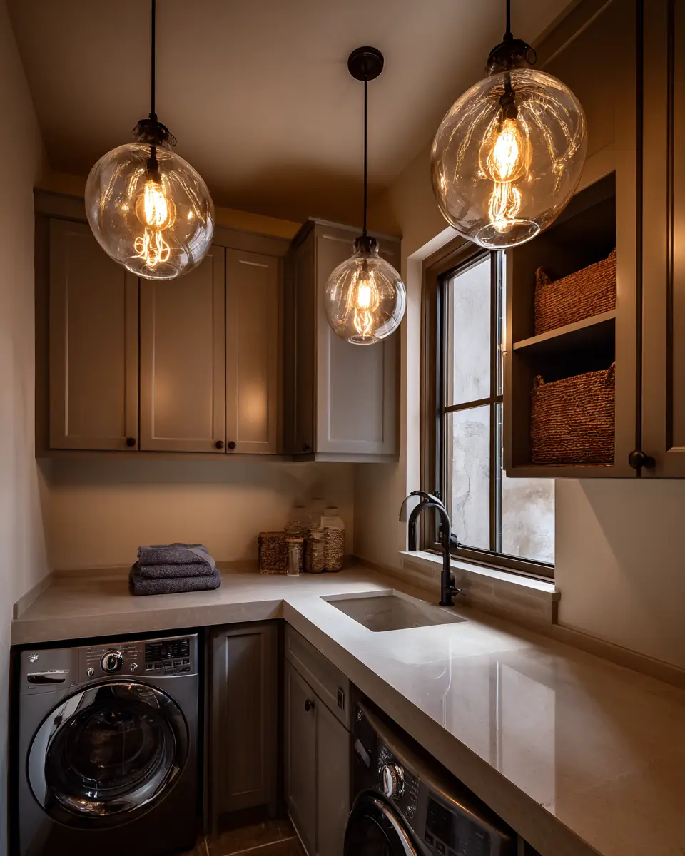 Earthy Transitional Laundry Room Decor Ideas