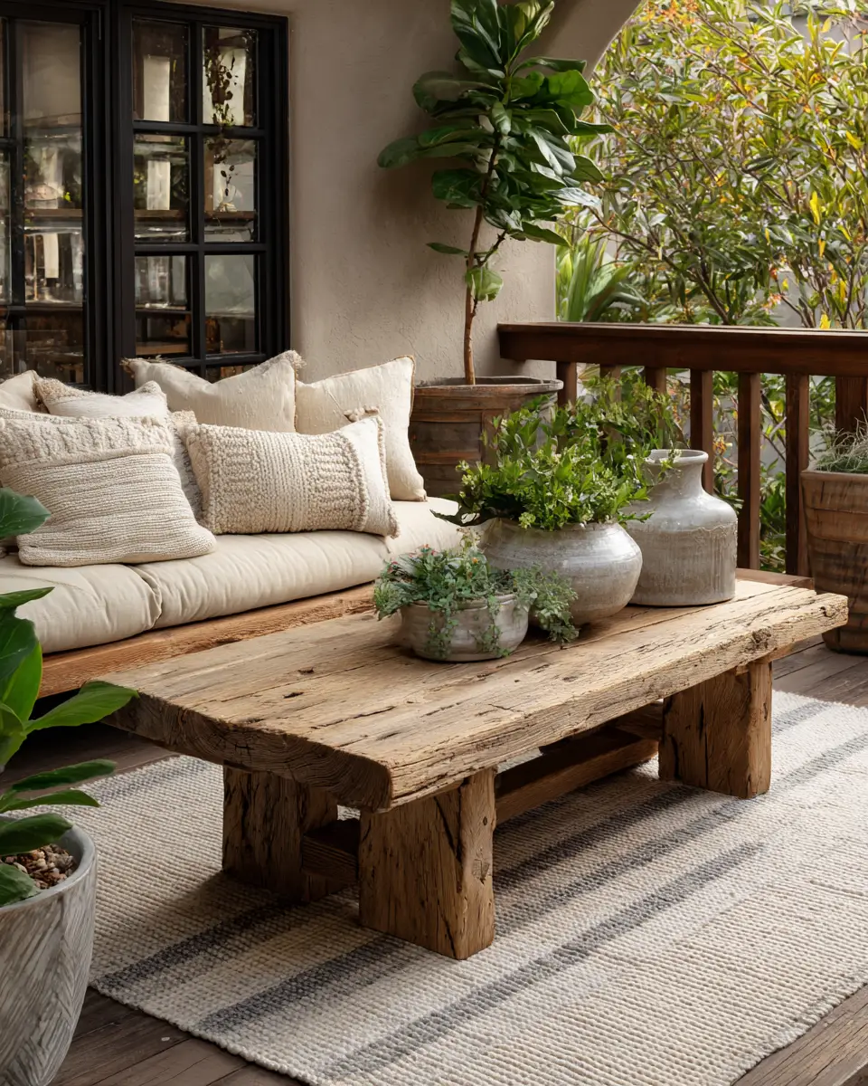 Earthy Transitional Porch Decor Ideas