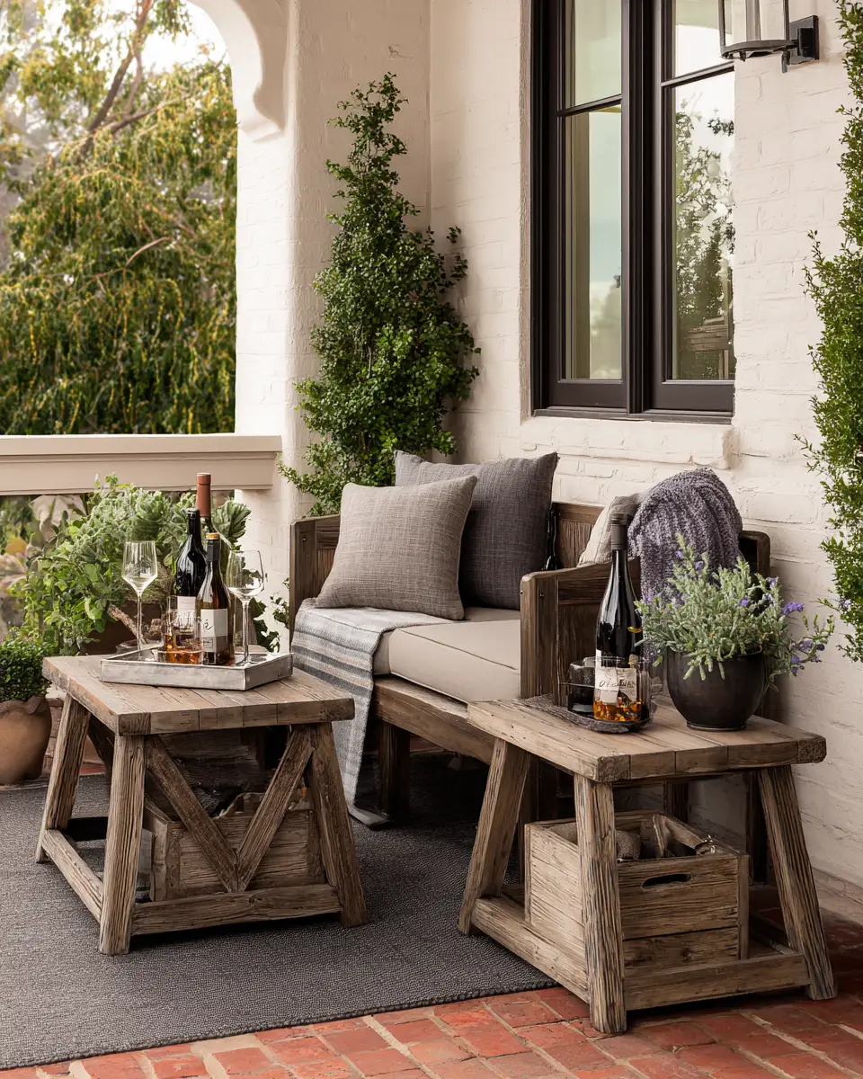 Earthy Transitional Porch Decor Ideas