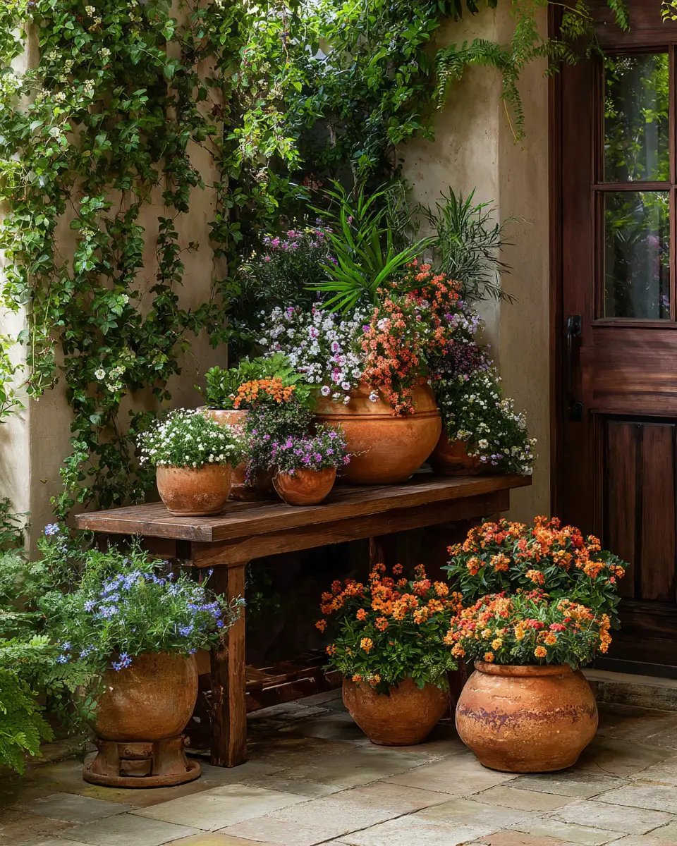 Earthy Transitional Porch Decor Ideas