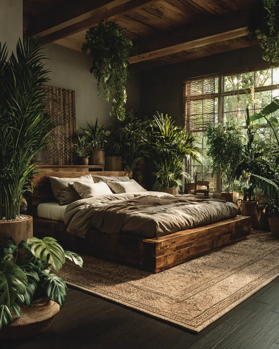 Earthy Tropical Bedroom Decor Ideas