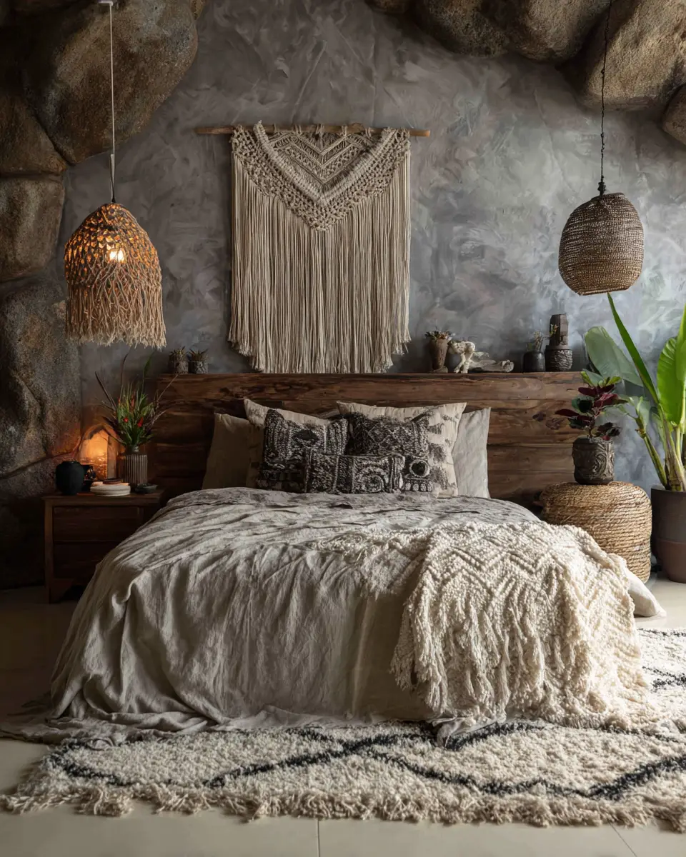 Earthy Tropical Bedroom Decor Ideas