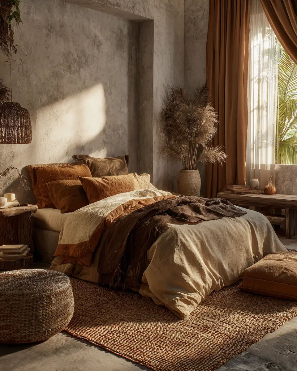 Earthy Tropical Bedroom Decor Ideas