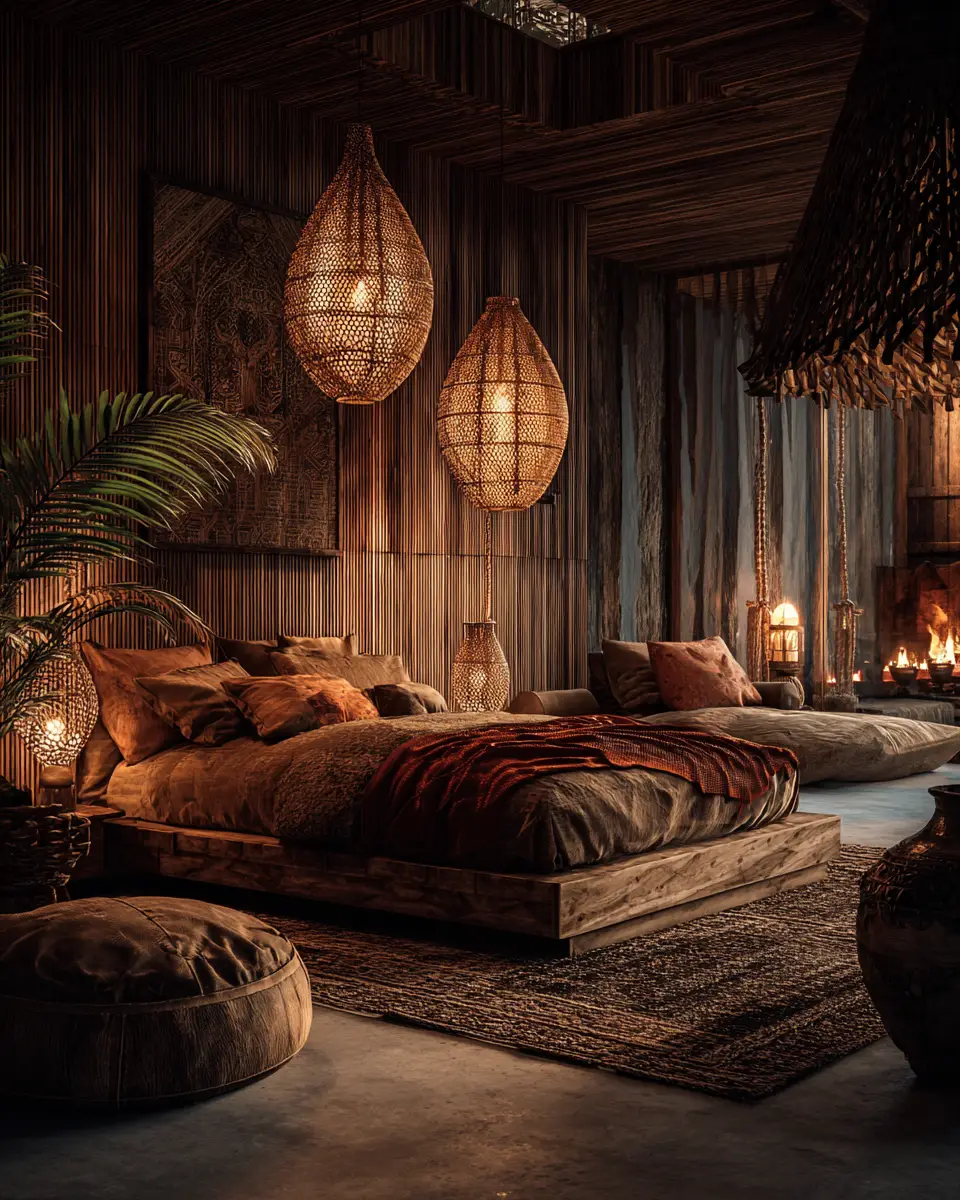 Earthy Tropical Bedroom Decor Ideas