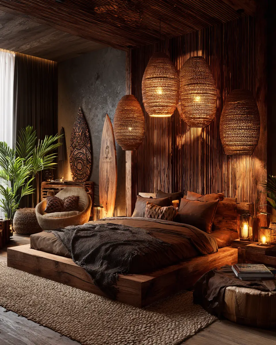 Earthy Tropical Bedroom Decor Ideas