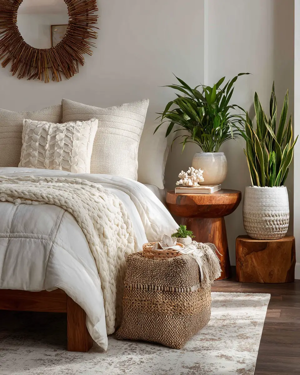 Earthy Tropical Bedroom Decor Ideas